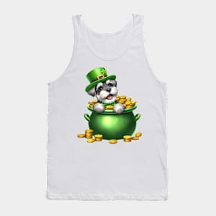 St Patricks Day Miniature Schnauzer Dog Tank Top